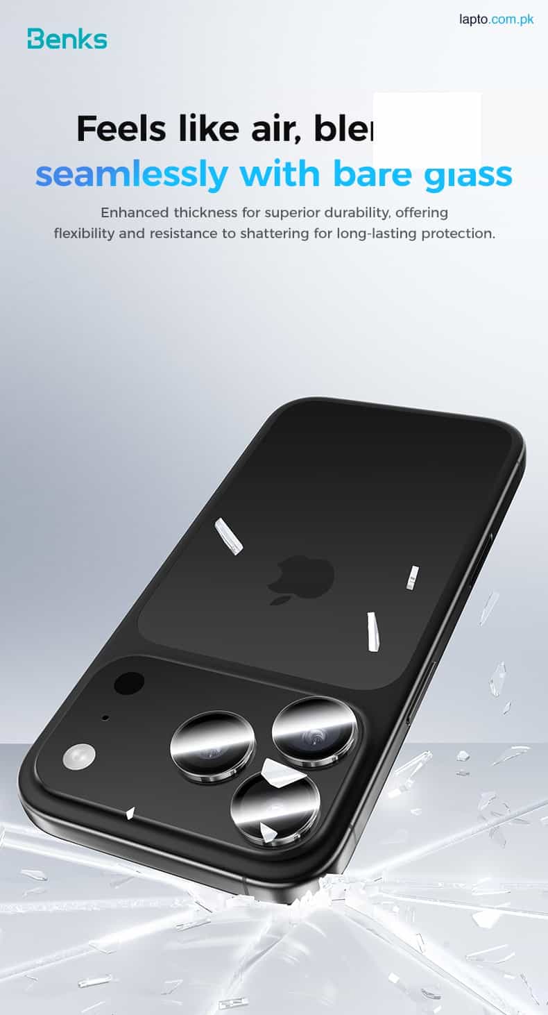 iPhone 17 Pro Max / 17 Pro Benks GlassWarrior Lens Protector – Grey – 6948005961596 – A 3
