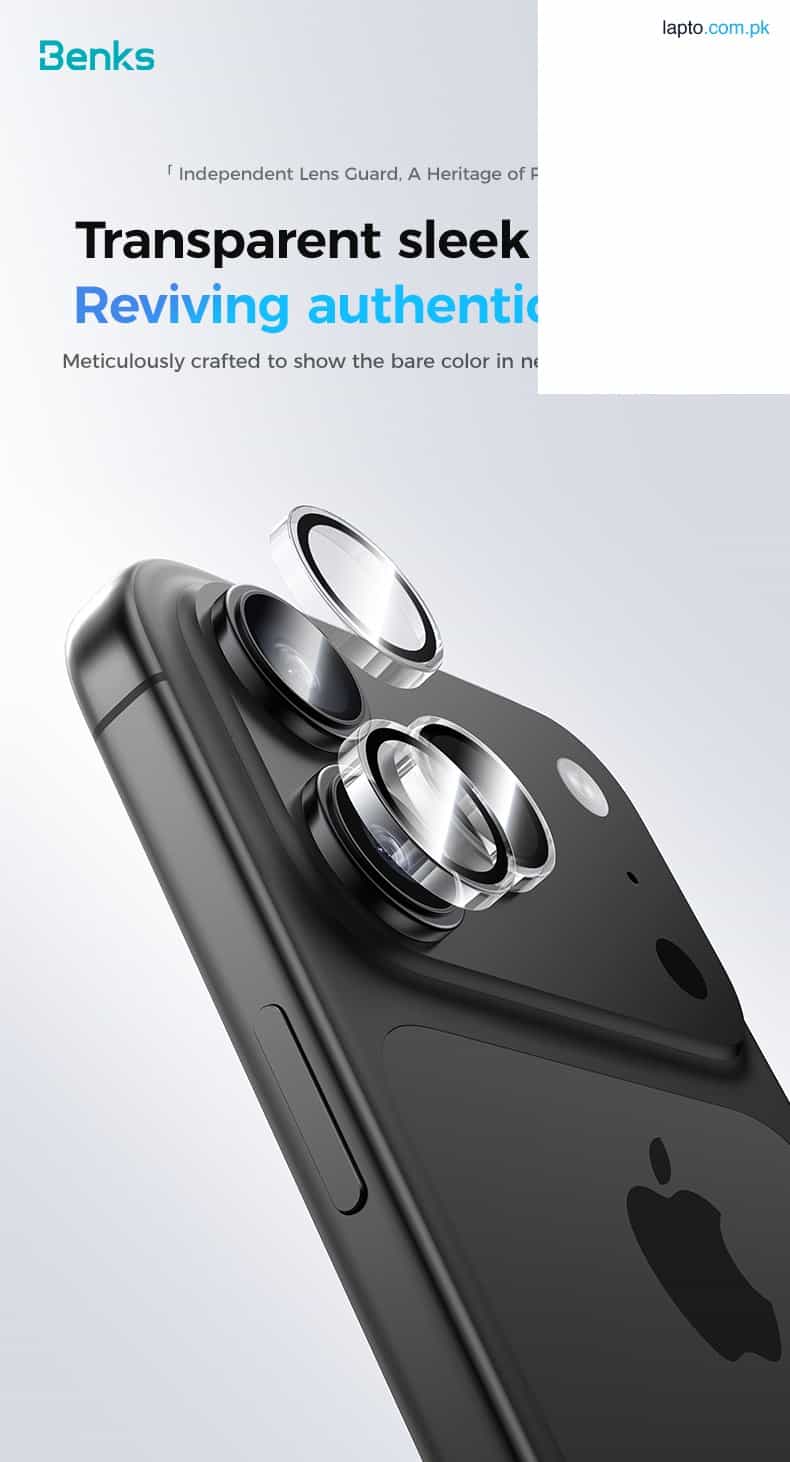 iPhone 17 Pro Max / 17 Pro Benks GlassWarrior Lens Protector – Grey – 6948005961596 – A 8