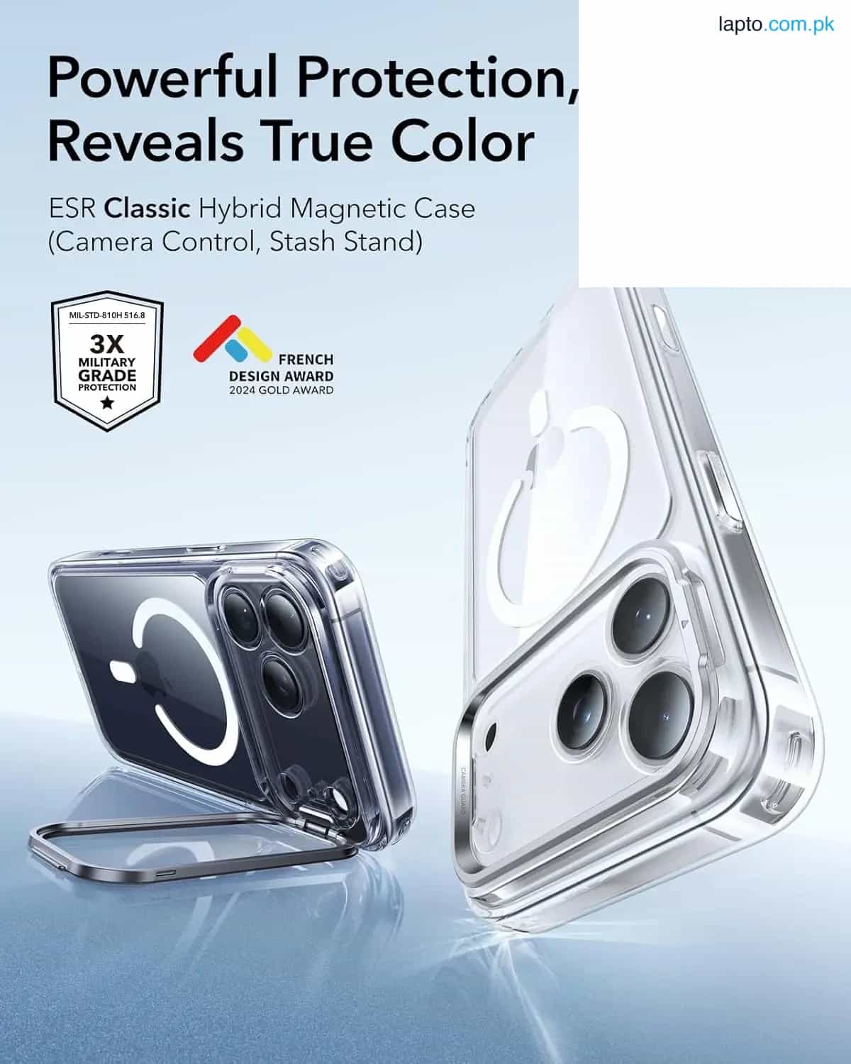 iPhone 17 Pro Max ESR Classic Hybrid With Stand Case – Clear 8