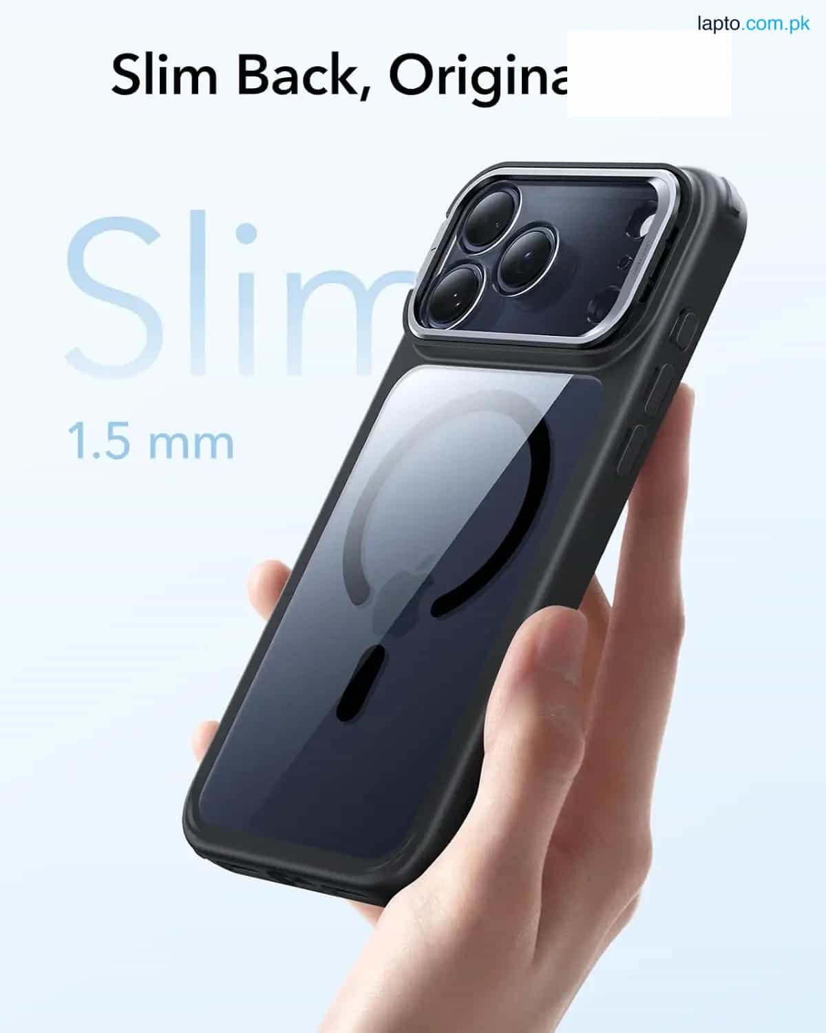 iPhone 17 Pro Max ESR Classic Hybrid With Stand Case – Clear Black 3