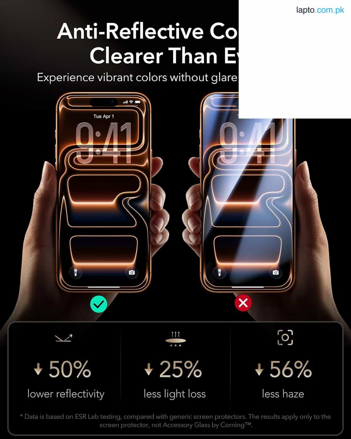 iPhone 17 Pro Max ESR UltraFit Armorite Pro Glass Protector 1 Pack – Clear 3