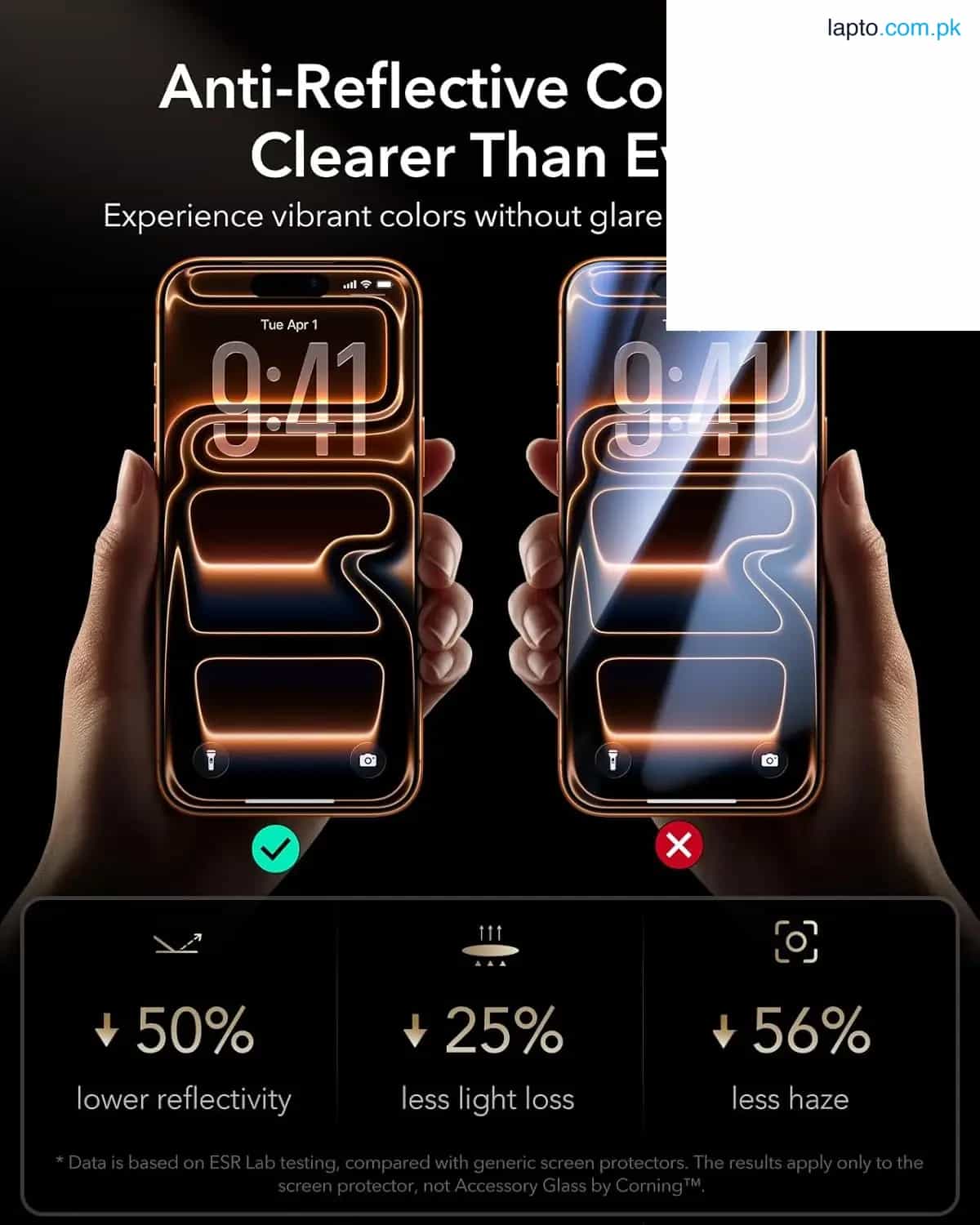 iPhone 17 Pro Max ESR UltraFit Armorite Pro Glass Protector 1 Pack – Clear 3