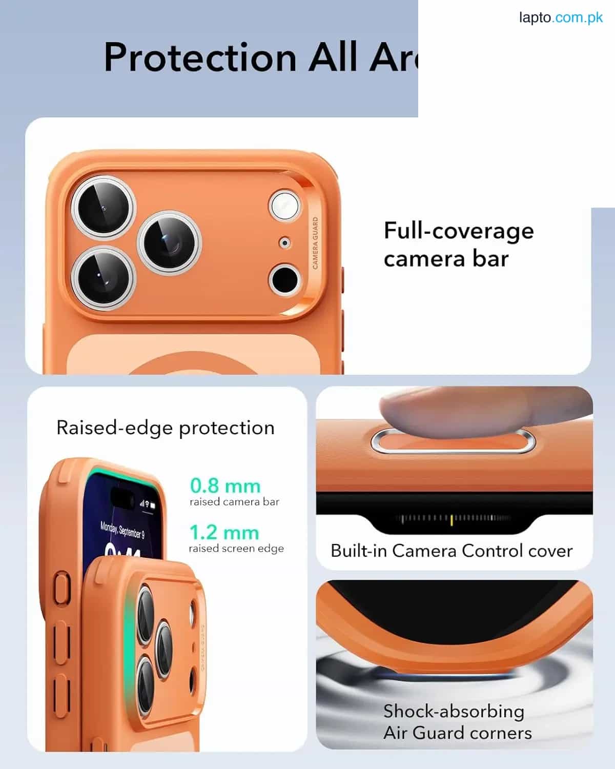 iPhone 17 Pro Max ESR Classic Hybrid Case – Frosted Orange 4