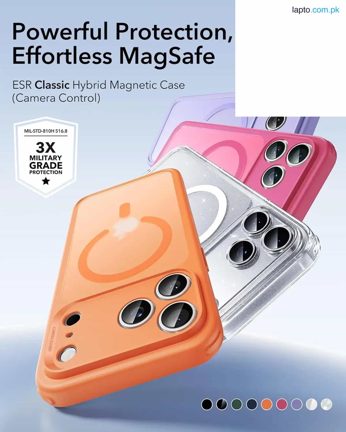 iPhone 17 Pro Max ESR Classic Hybrid Case – Frosted Orange 6