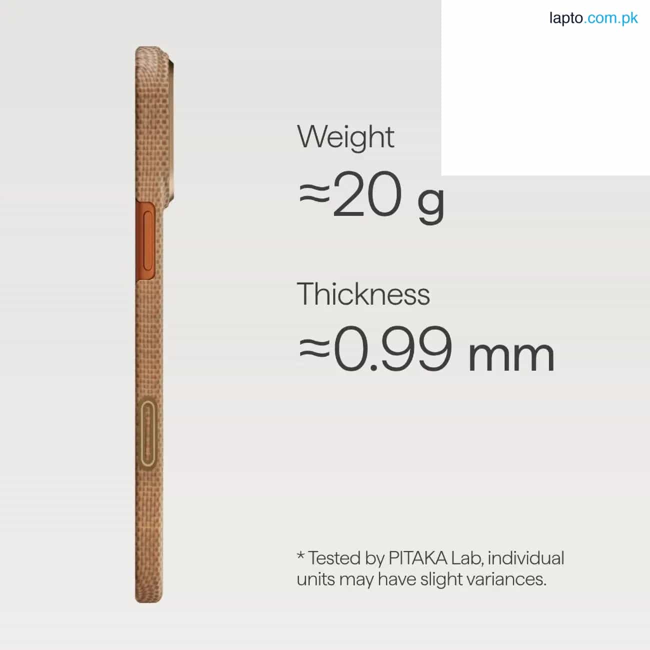 iPhone 17 Pro Max Pitaka Ultra Slim Case – Golden Glint 4