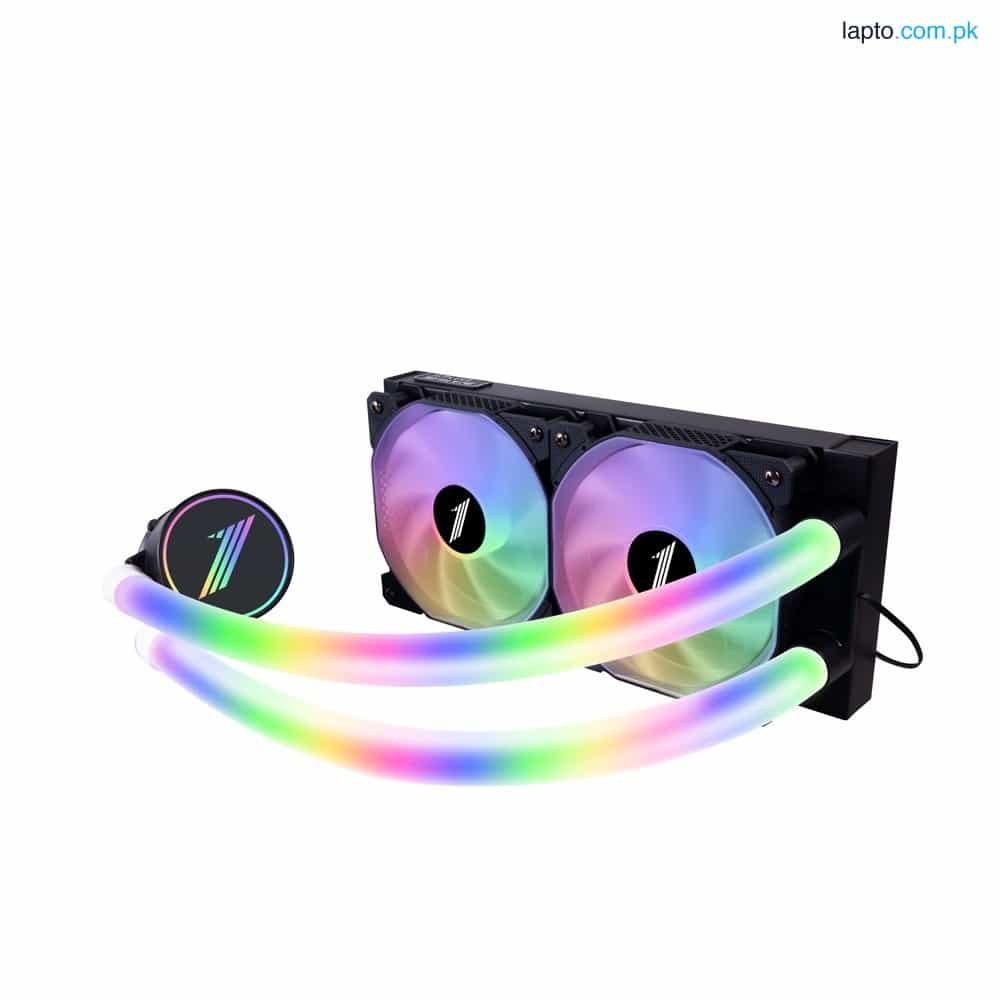 1st Player MT240 with ARGB Luminous Water-Cooled Pipes and ARGB Fans (Black) 1