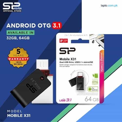 SILICON POWER MOBILE X31 ANDROID OTG 3.1 USB 64GB 1