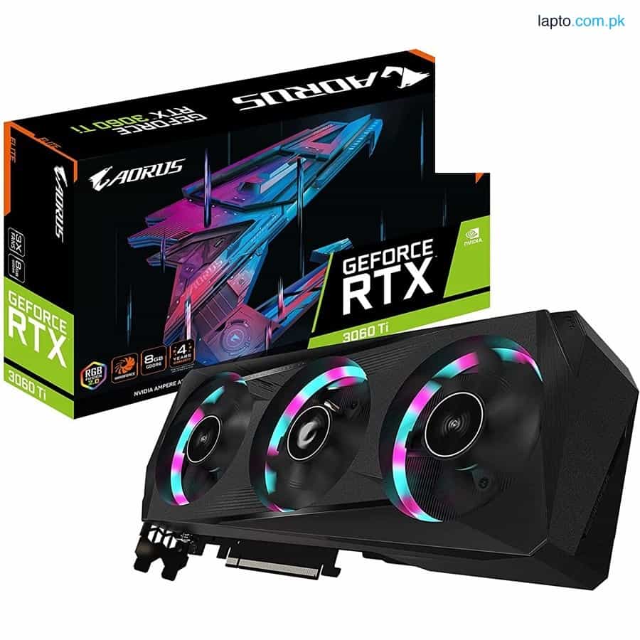 Gigabyte AORUS GeForce Rev 2.0 Graphics Card 8GB 256bit RTX 3060 Ti ELITE 8G 1