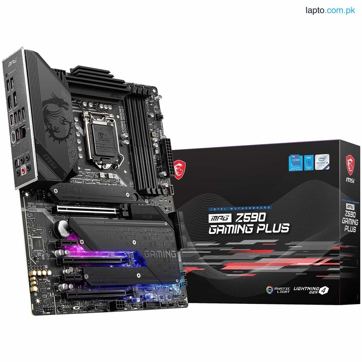 MSI MPG Z590 GAMING PLUS SATA 6Gb/s ATX Intel LGA 1200 Intel Z590 Motherboard 1