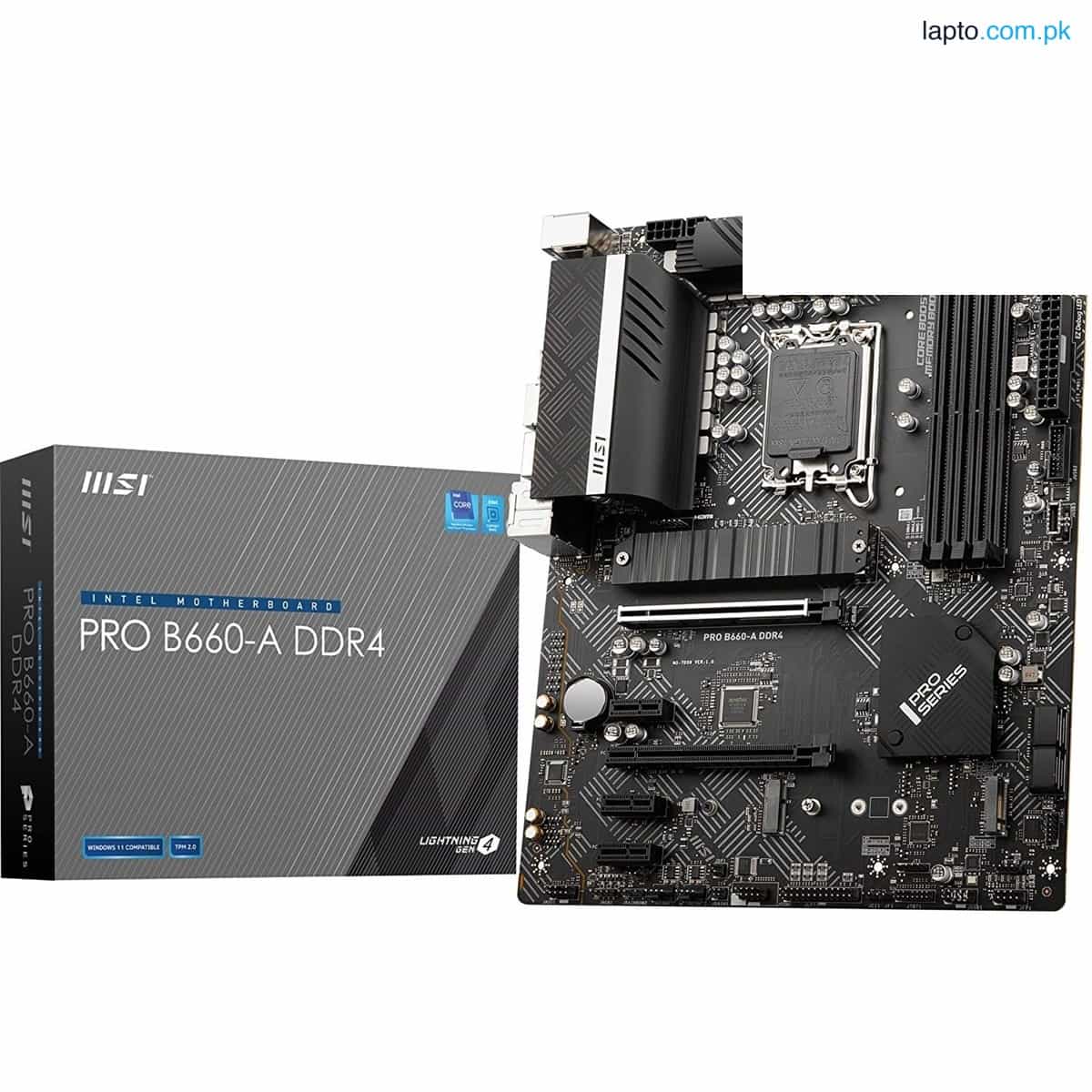 MSI Pro B660-A DDR4 ATX -Intel 12th Gen- Motherboard 1