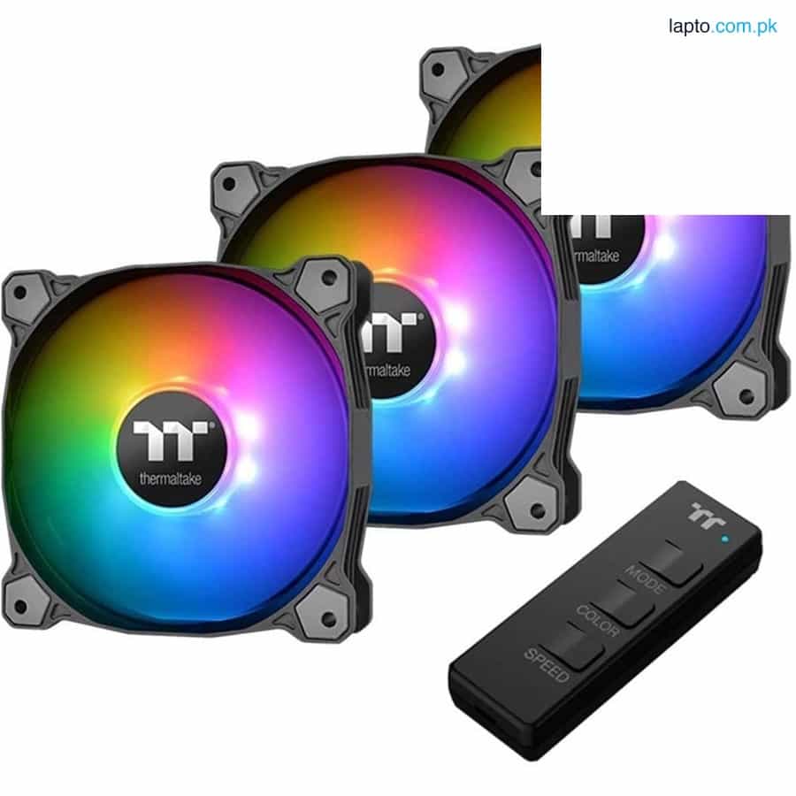 Thermaltake Pure 12 ARGB TT Premium Edition 3-Fan Pack Sync Radiator Fan White - Black 1