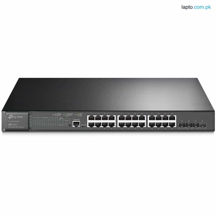 TP-Link TL-SG3428XMP JetStream 24-Port Gigabit and 4-Port with 24-Port PoE+ AND 10GE SFP+ L2+ Managed Switch 1