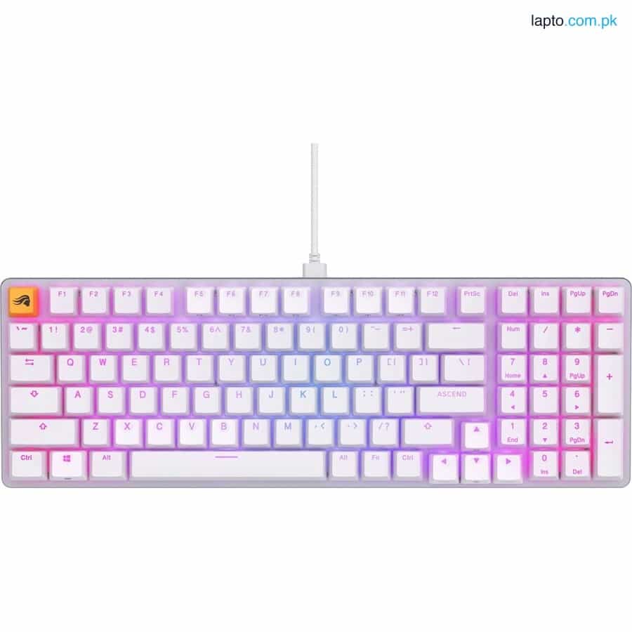 Glorious GMMK2 Full Size Modular White  (96%) Mechanical Keyboard 1