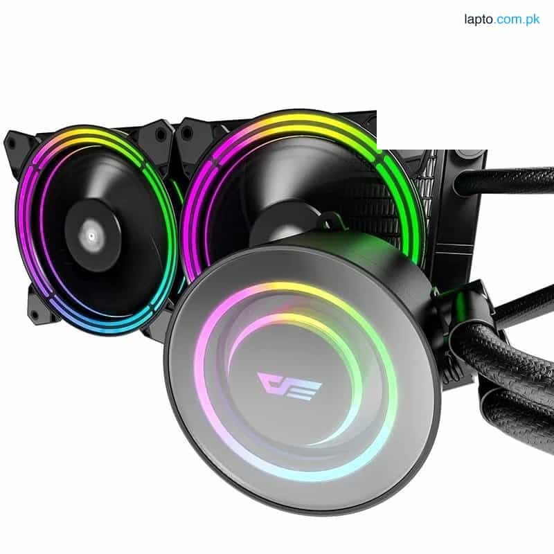 Aigo TR240 DarkFlash Symphony ARGB Liquid CPU Cooler Black - White 1