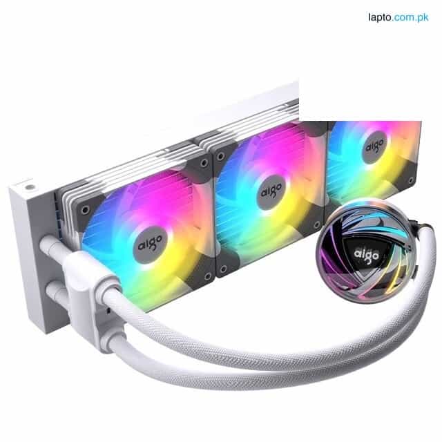 Aigo AT360 AIO ARGB Liquid CPU Cooler White - Black 1