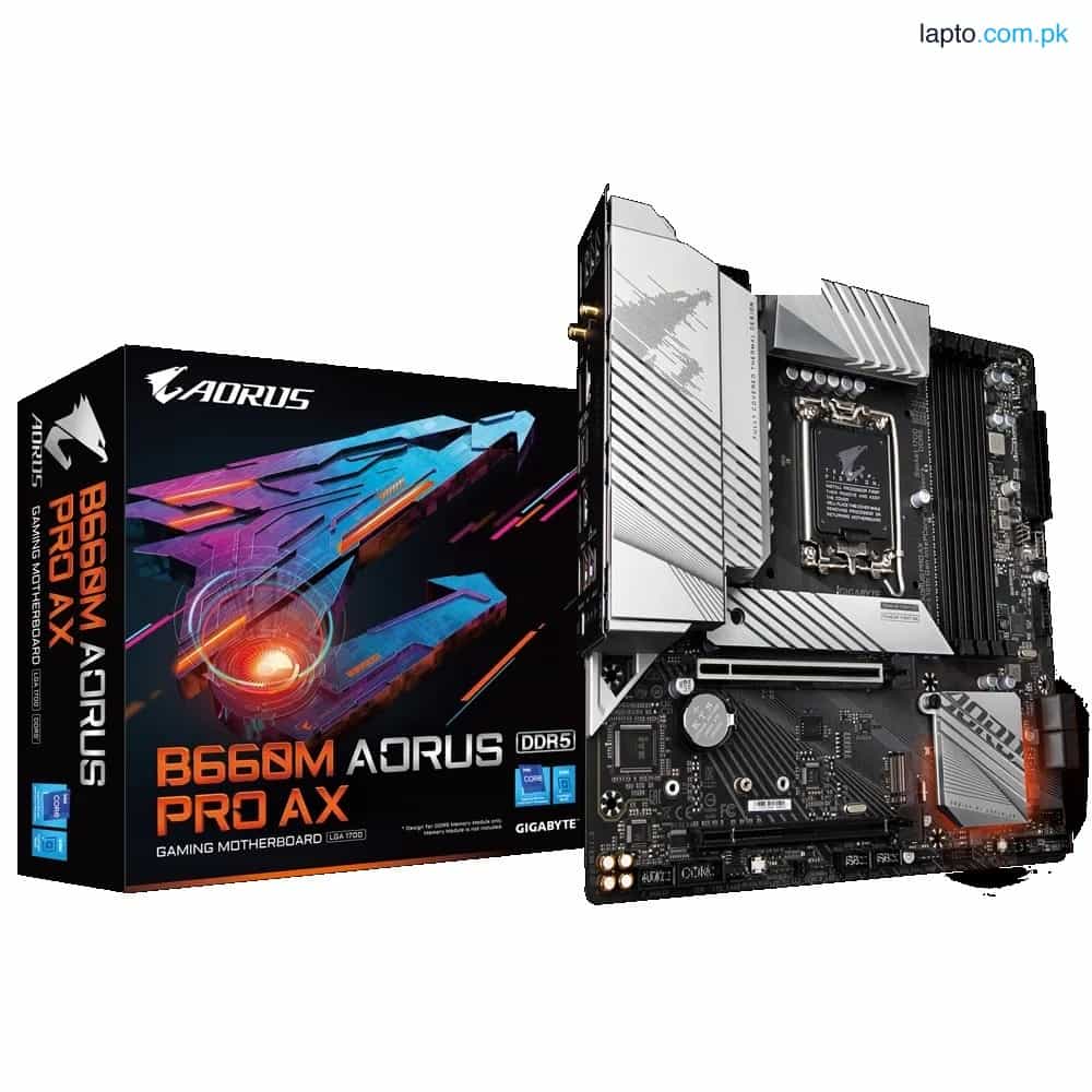 Gigabyte B660M AORUS PRO AX DDR5 12th & 13th Gen Motherboard 1