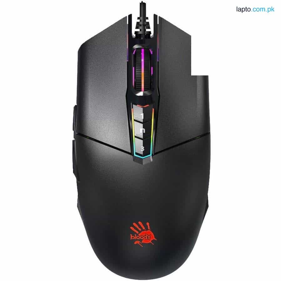 Bloody P91s Black Stone - Activated RGB Gaming Mouse 1