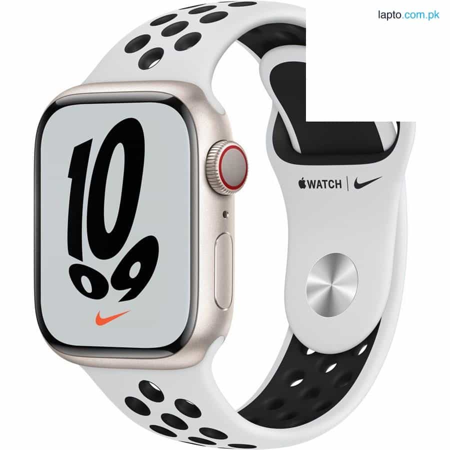 Apple Watch Series 7 Aluminum Nike with Case Starlight Sport Band GPS-45mm 1