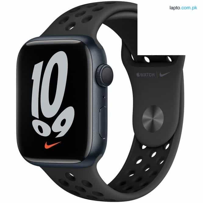 Apple Watch Series 7 Aluminum Nike Case Anthracite - Black Sport Band GPS-45mm 1