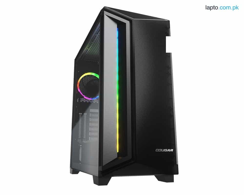 Cougar Dark Blader X7 with 1 ARGB Fan Translucent Black - Midnight Green Gaming Case 1