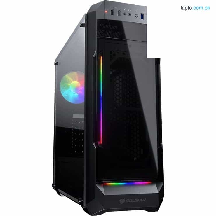 Cougar Dark Blader X7 with 1 ARGB Fan Translucent Black - Midnight Green Gaming Case 4