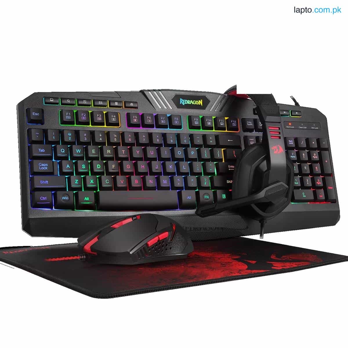 REDRAGON S101-BA-2 COMBO 4-IN-1 GAMING KEYBOARD - MOUSE - HEADSET - MOUSEPAD WIRED 1