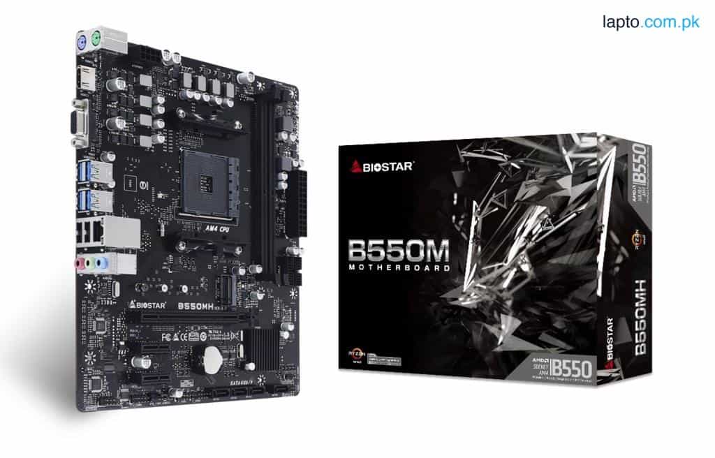 BIOSTAR B550MH AMD Ryzen 3~9 mATX Gaming Motherboard 1