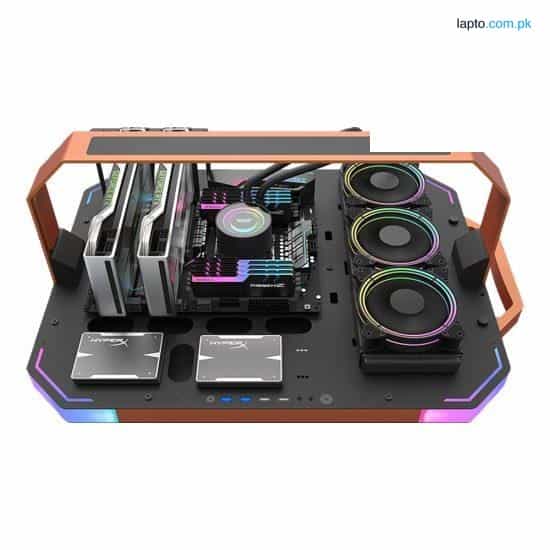 Aigo Darkflash Blade -X luxury Gaming PC Case Black-Orange 1