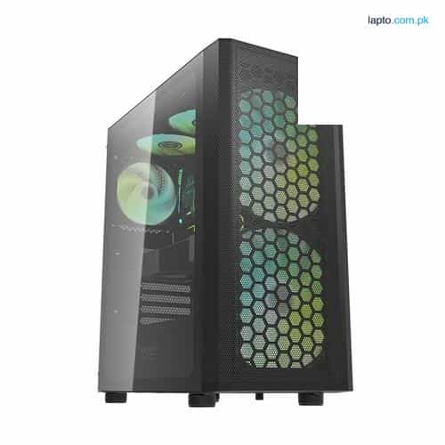 Aigo DarkFlash DK360 TEMPERED GLASS ATX CASE Casing Black - White 1