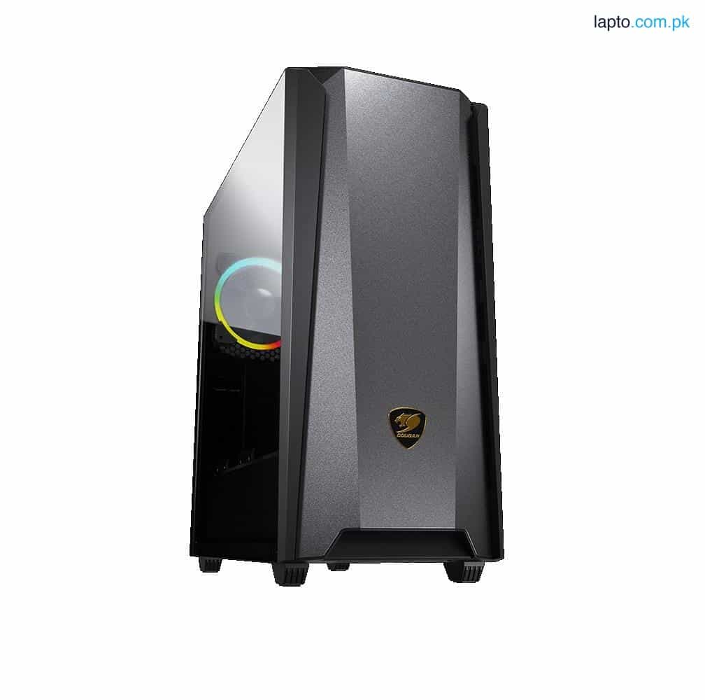 Cougar MX660 Gaming Case With 1 ARGB Fan Iron RBG Black - Midnight Green 1