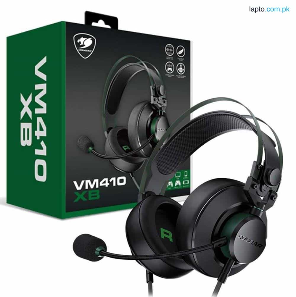 Cougar VM410  Noise Cancellation Headset XB Black/Green 1