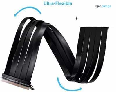 LIAN LI PCI-e 4.0 X16 600mm Riser Cable - Black / White 1