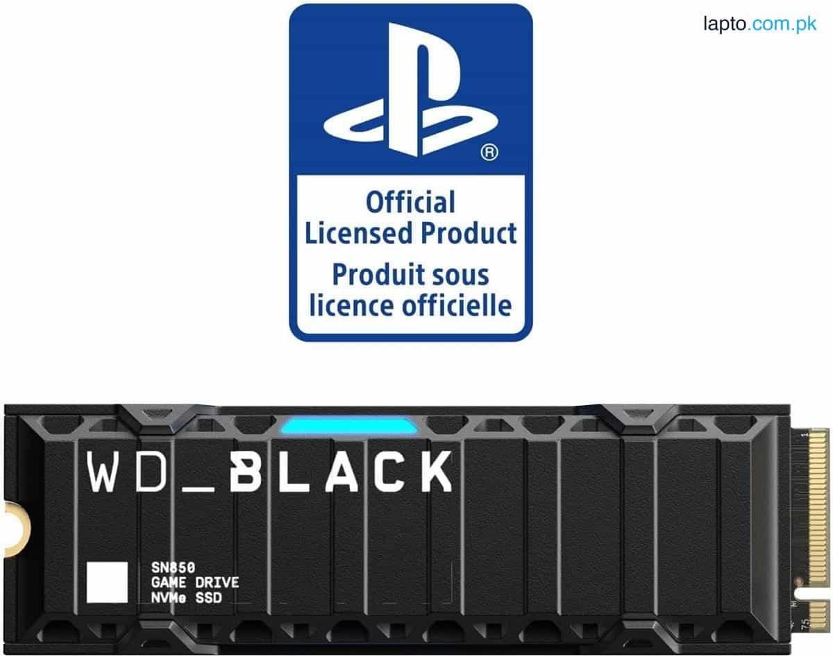 WD_BLACK 500GB SN850 NVMe SSD for PS5 Consoles Solid State Drive with Heatsink - Gen4 PCIe, M.2 2280, Up to 7,000 MB/s 1