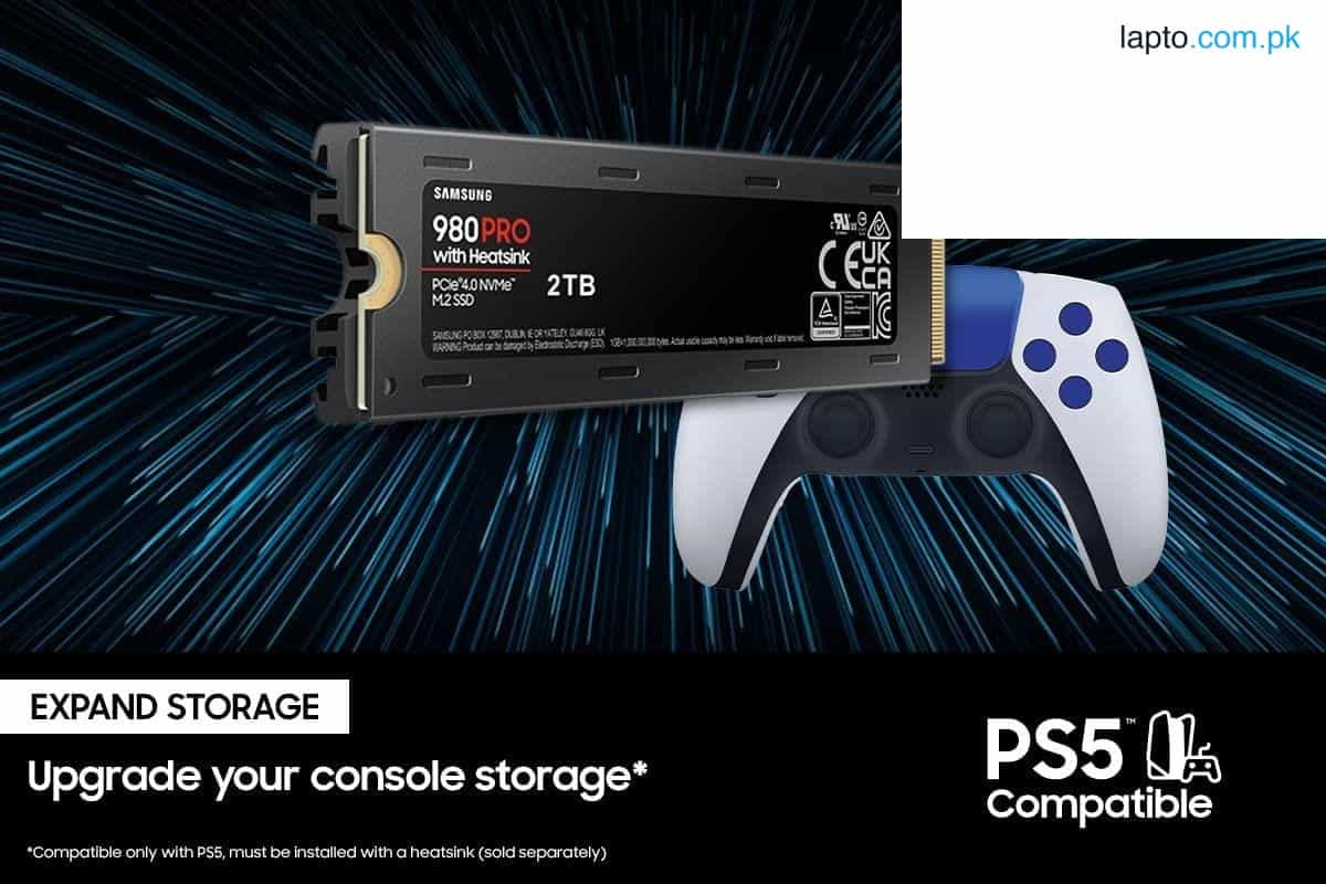 SAMSUNG 980 PRO SSD with Heatsink 2TB PCIe Gen 4 NVMe M.2 Internal Solid State Drive + 2mo Adobe CC Photography, Heat Control, Max Speed, PS5 Compatible (MZ-V8P2T0CW) 1