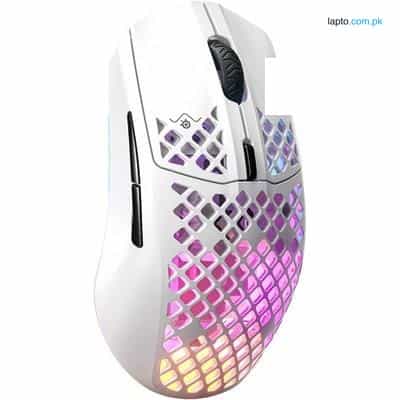 SteelSeries Aerox 3 (2022) Snow TrueMove Air Sensor, Highly-Light Weighted Wireless Gaming Mouse - 62608 1