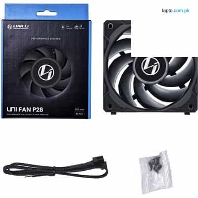 LIANLI UNI Fan P28 Single (1pcs) | PWM 120mm 2600RPM  NO Controller - Black - White 1