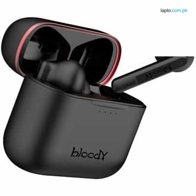 Bloody M90 TWS ANC True Wireless Active Noise Cancellation Gaming Earbuds, (Black - Red) 1