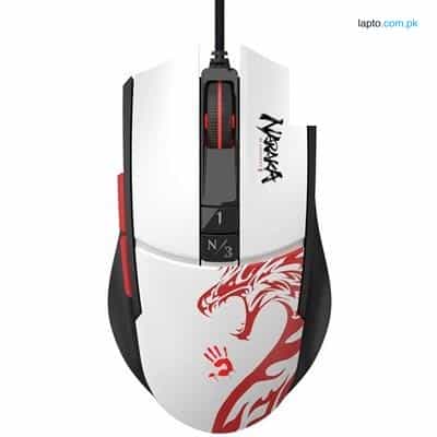 A4Tech Bloody L65 Max Lightweight Wired Gaming Mouse RGB Animation 12000 CPI - 4 Customizable Sensor  Sensitivity (NARAKA) 1