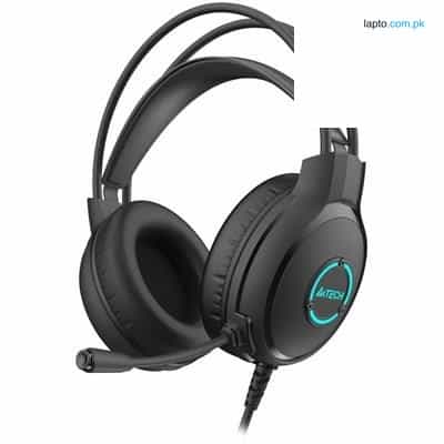 A4Tech FH300U Neon USB Stero Headphones - Black 1