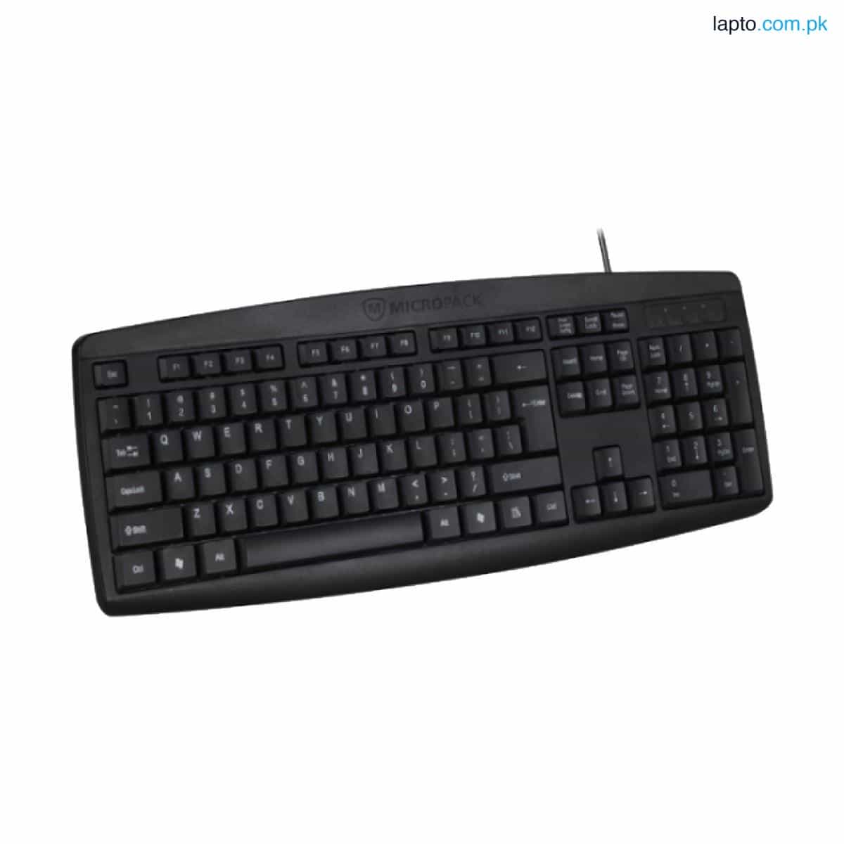 Micropack USB Wired Keyboard K-203 Black 2