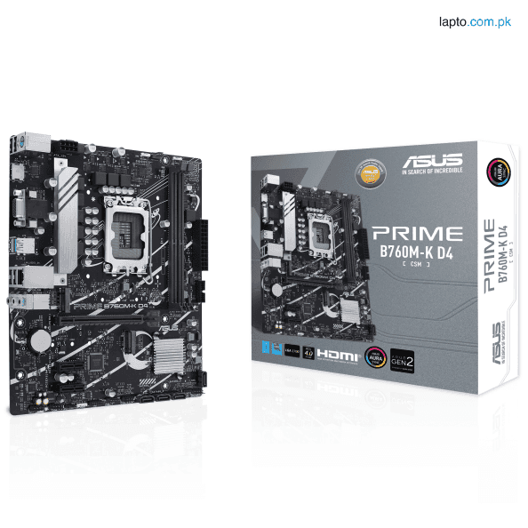 ASUS Prime B760M-K D4-CSM, an Intel B760 LGA 1700 mATX Motherboard 1