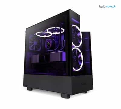 NZXT H5 Elite RGB Premium Compact ATX Mid-Tower Computer Case | Black - White 1