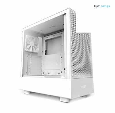 NZXT H5 Flow Compact ATX Mid-Tower Gaming Computer Case | Black - White 1