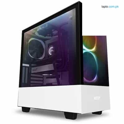 NZXT H510 Compact Mid-Tower Micro ATX Computer Case with Tempered Glass | Matte White - Matte Black/Red 1