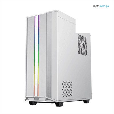 GameMax Precision, High Airflow Performance COC RGB Mid-Tower ATX Case - (White) 1