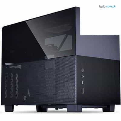 Lian Li Q58 Mini-ITX Mini Tower Aluminum Chassis, Tempered Glass PC Case - (Black - White) 1