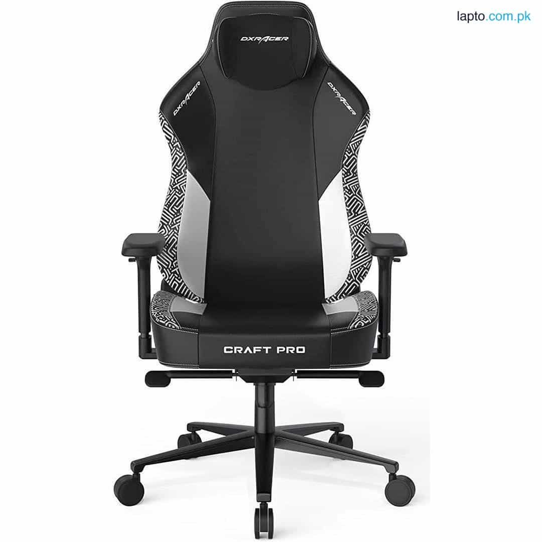 DXRacer Craft Series Pro Stripes Gaming Chair - Black/White 1