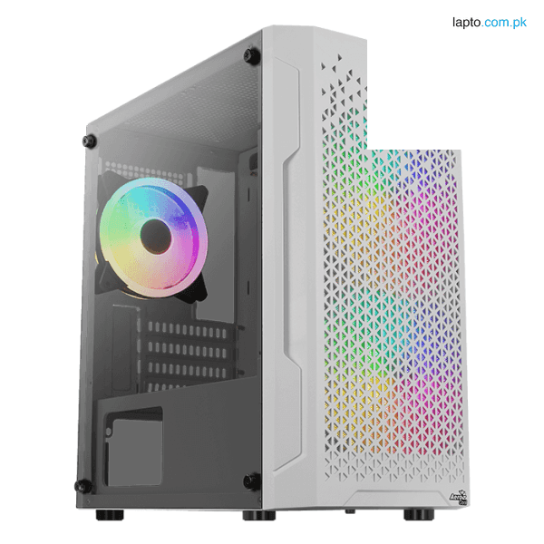 Aerocool Trinity Mini White Micro ATX Mini Tower Case (3X FRGB Fans Included) 1