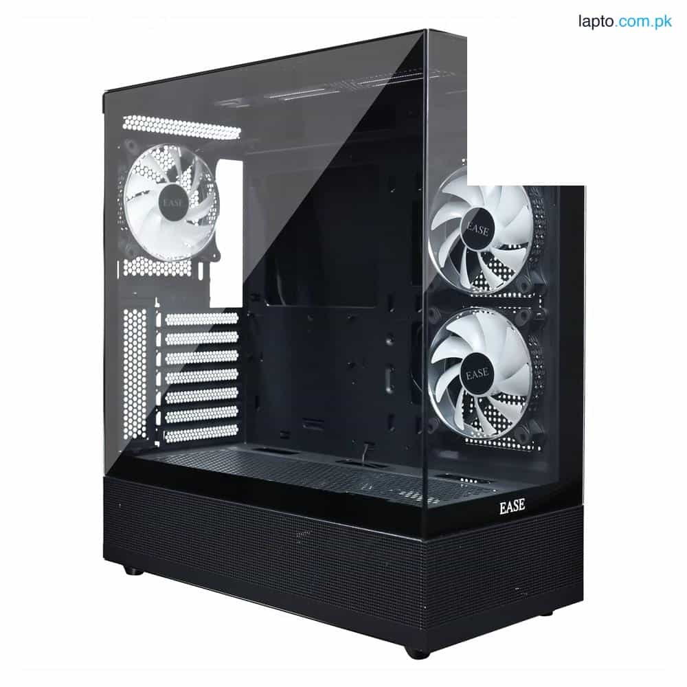 EASE EC123B Tempered Glass Gaming Case-Black 1