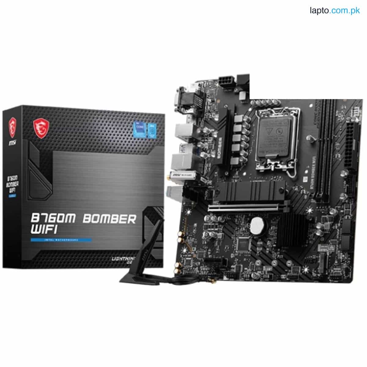 MSI B760M BOMBER WIFI Intel Motherboard DDR5 1